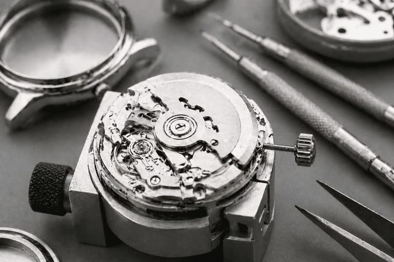 A Seiko NH35 automatic movement ready for assembly