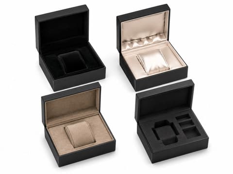 Interior lining options including velvet, satin and suede microfiber
