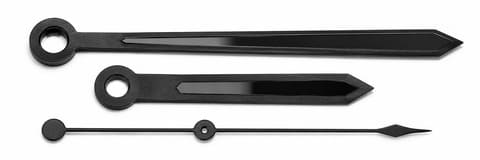 PVD black coated watch hands