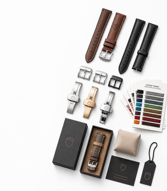 Custom watch strap branding and customization process