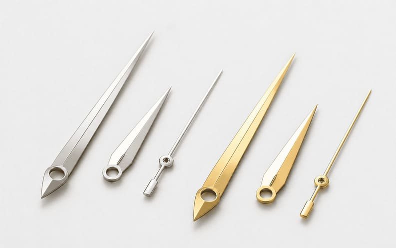 Dauphine style watch hands