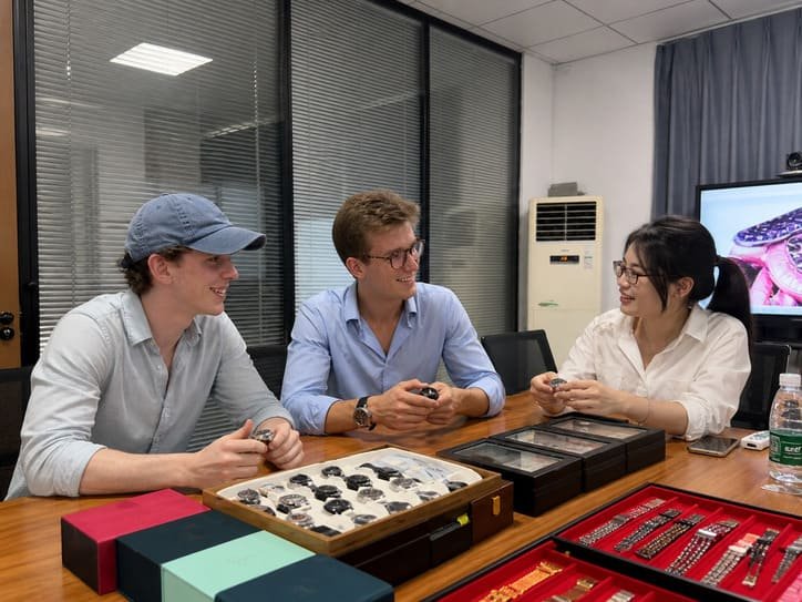 Client meeting for custom watch project discussion