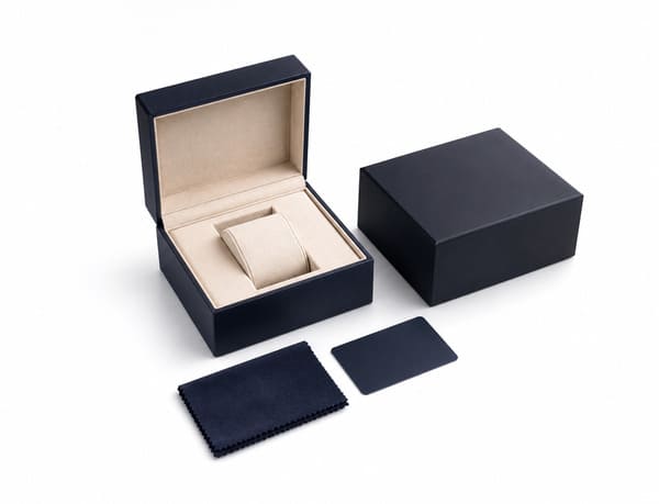 Luxury watch packaging unboxing experience