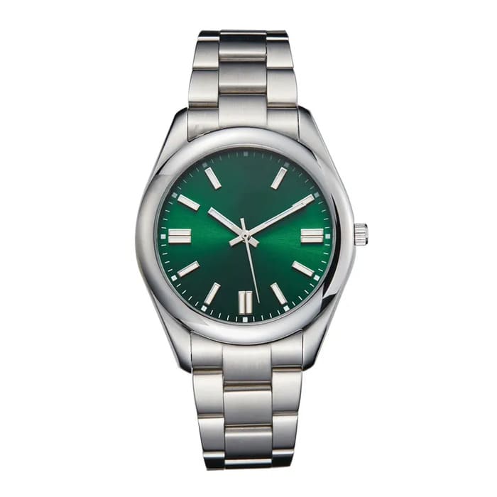 Classic Green Dial Stainless Steel Men’s Watch