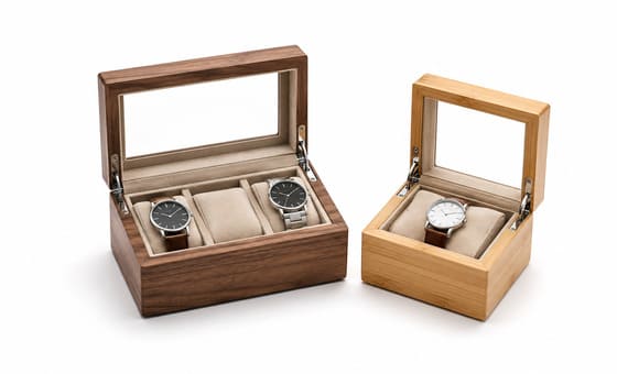 Handcrafted wooden watch box