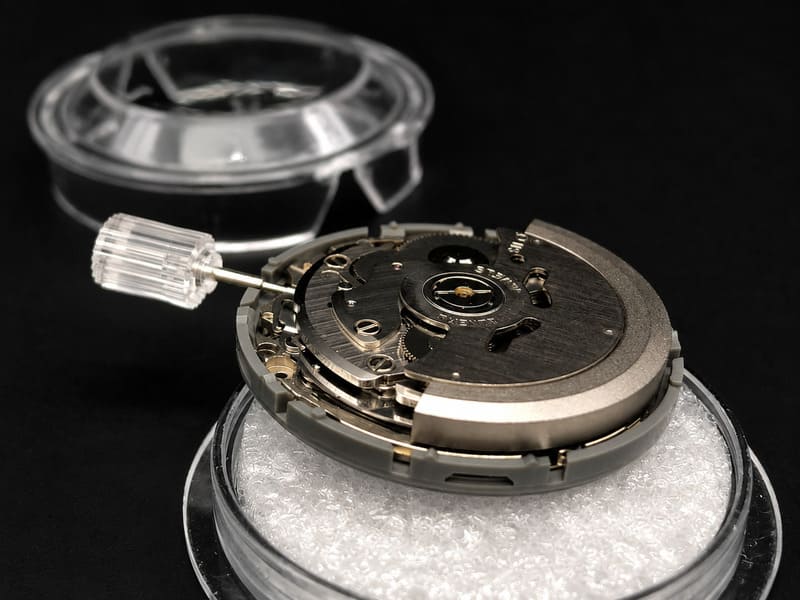 A display of intricate mechanical watch movements