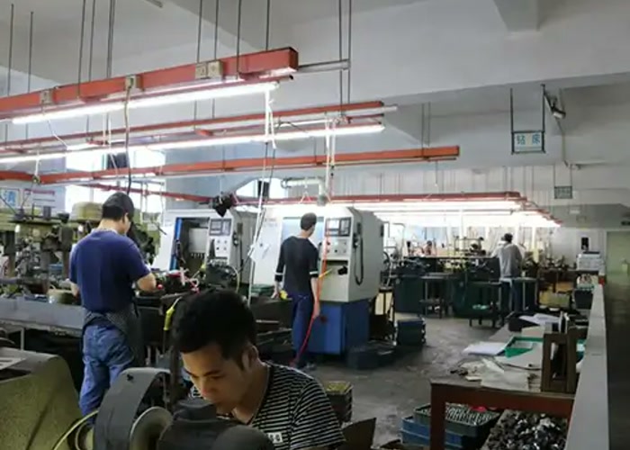 A complex watch case being machined